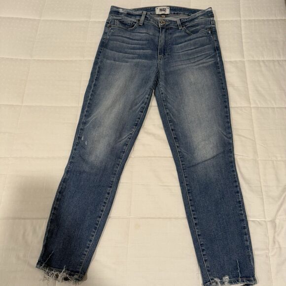 Women’s Paige Hoxton Crop Skinny Jeans - 28 - Picture 1 of 7